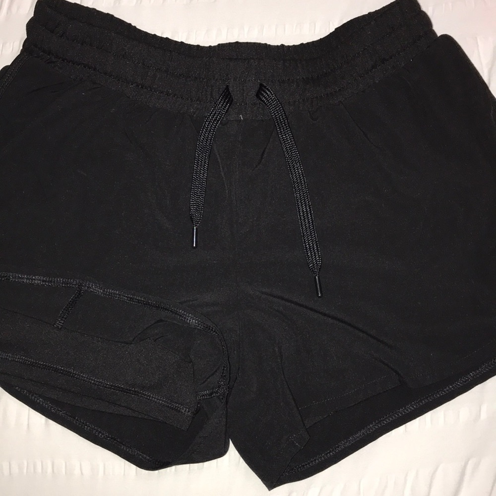 Black workout shorts